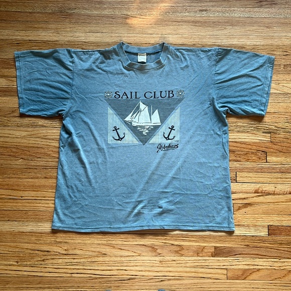 Vintage Sailboat Salt Club T-Shirt / 90s / XXL - Picture 1 of 10